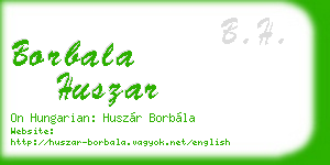 borbala huszar business card